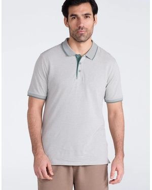 Mountain Warehouse Dawnay Textured Pique Polo Shirt - Grey