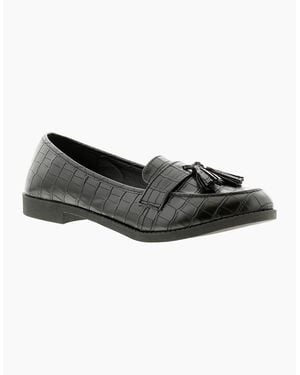 Apache Work Shoes School Corky Slip On Croc Uk Size - Black