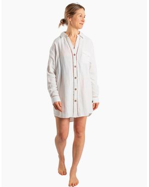 Saltrock Calma Beach Long Sleeve Shirt - White