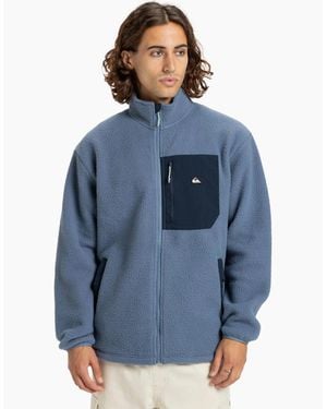 Quiksilver Clean Coast Breathable Full Zip Fleece - Blue