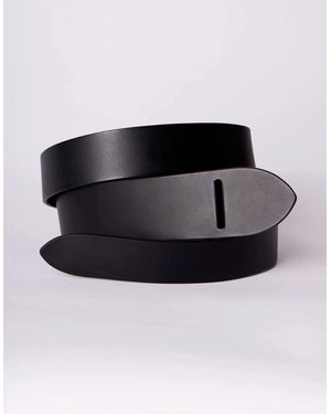 Ro&zo Knot Leather Belt - Black