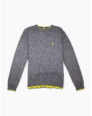 KENZO Small Tiger Crest Knitted Jumper - Grey