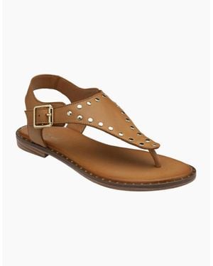 Lotus Juanita Toe Post Sandals - Brown