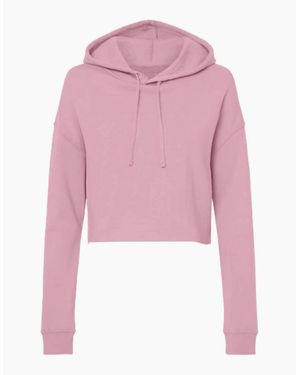 Miso Cropped Hoodie - Pink