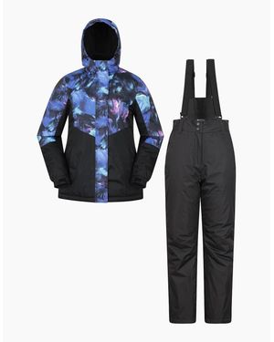 Mountain Warehouse Ladies Ski Jacket & Trousers Set - Blue
