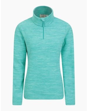Mountain Warehouse Ladies Snowdon Melange Fleece Top - Blue