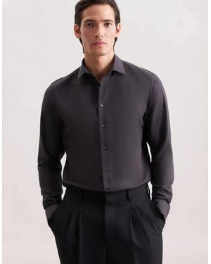 Seidensticker Slim Fit New Kent Flannel Shirt - Blue
