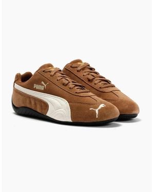 PUMA Speedcat Og Leather Coffee/Ivory Trainers - Brown