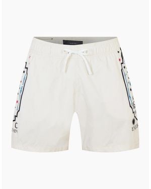 Amiri Fortune Swimshorts Birch - White