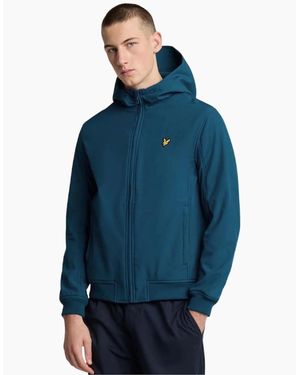 Lyle & Scott Lyle & Scott Fleece Back Softshell Jacket - Blue