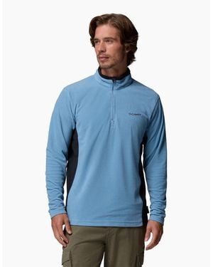 Columbia Klamath Range Ii Half Zip Polyester Fleece Pullover - Blue