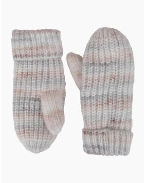 Mountain Warehouse Ladies Isotherm Faux Fur Lined Mittens - Blue