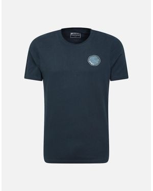 Mountain Warehouse Keswick Tree Ring Organic T-Shirt - Blue