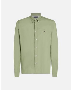 Tommy Hilfiger Solid Heritage Oxford Rf Shirt Oh9 Earth Sage - Green