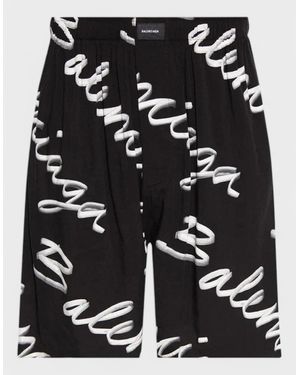 Balenciaga Pyjama Shorts - Black