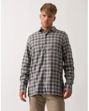 Oliver Sweeney Barnham Long Sleeve Cotton Twill Shirt - Grey
