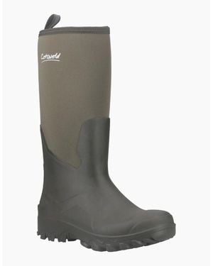 Cotswold Nailsworth Rubber Wellington Boots - Green