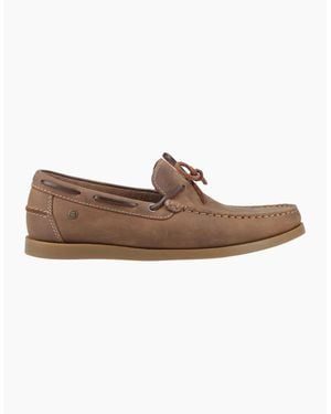Cotswold Slad Leather Shoes Tan - Brown