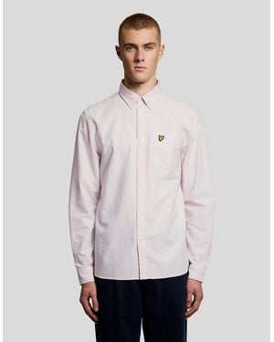 Lyle & Scott Stripe Oxford Shirt - White