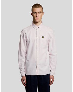 Lyle & Scott Stripe Oxford Shirt - White