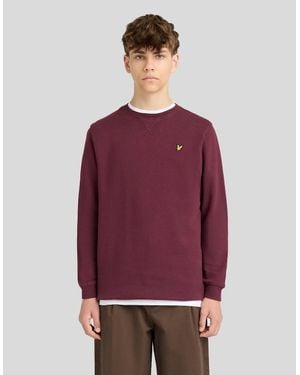 Lyle & Scott Classic Crew Neck Sweatshirt - Purple