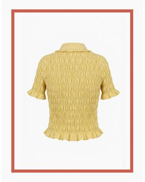 Nooki Design Astrid Gingham Blouse - Yellow