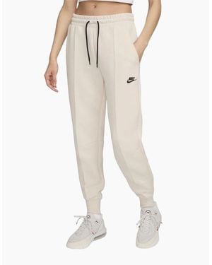 Nike Ladies Tech Fleece Joggers - Natural