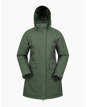 Mountain Warehouse Ladies Rain On Waterproof Padded Jacket - Green