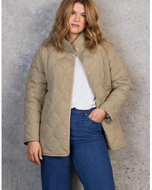 Live Unlimited London Stone Quilted Jacket - Blue