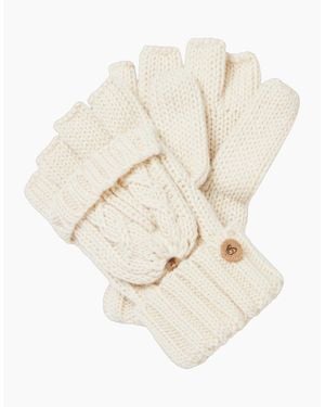Craghoppers Ladies Brock Knitted Mittens - White
