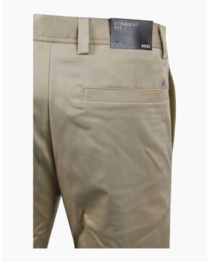 BOSS Boss C Kent Straight Fit Trousers Open - Grey