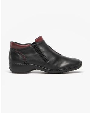 Rieker L3882-00 Leather Boots - Black