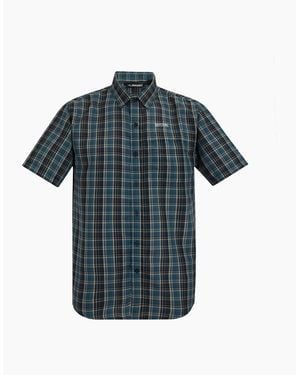 Regatta Mindano Multi Check Short-Sleeved Shirt - Blue