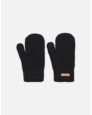 Barts Witzia Comfy Knitted Fleece Lines Mittens - Black