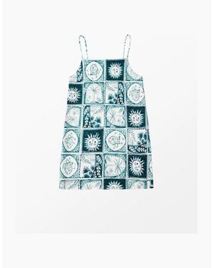 Ro&zo Petite Zodiac Print Long Line Cami - Blue