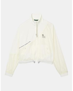 Lacoste Mesh Lined Nylon Jacket - White