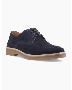 Hush Puppies Genny Leather Lace-Up Shoes - Blue