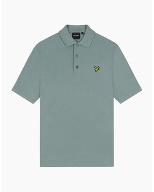 Lyle & Scott Lyle & Scott Slate Plain Polo Shirt - Blue