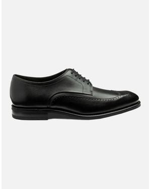 Loake Bale Derby Punched Brogue - Black