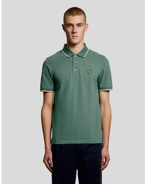 Lyle & Scott Tipped Polo Shirt - Green
