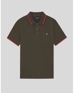 Lyle & Scott Tipped Polo Shirt - Green