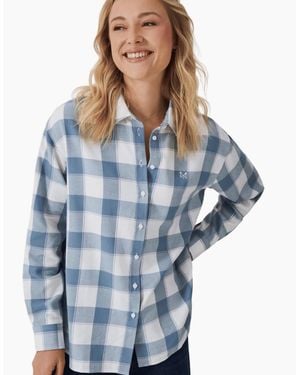 Crew Relaxed Fit Long Sleeve Shirt - Blue