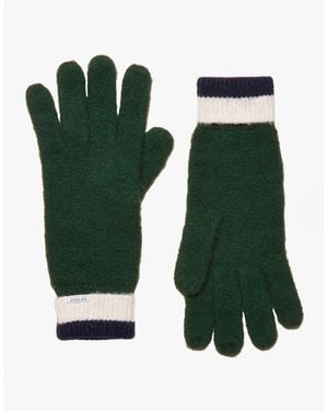 Joules Popley Stripe Gloves - Green