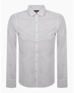 Replay Cotton Slim Fit Shirt - White