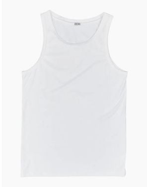 Hom Supreme Cotton Tank Top Vest - White