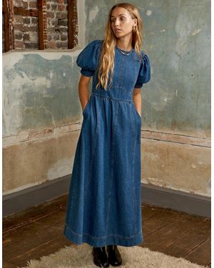 hobbs jenny denim dress Jenny Denim Midi Dress