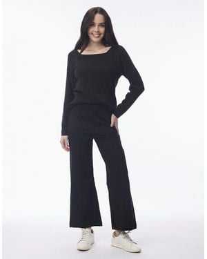 Orientique Ponte Flared Trousers - Blue