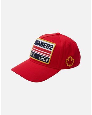 DSquared² Since 1964 Logo Patch Baseball Cap - Red