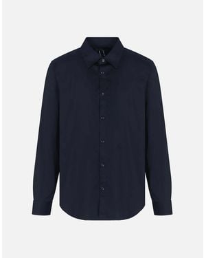 ARMANI EXCHANGE Classic Slim Fit Shirt - Blue