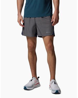 Columbia Three Pitch Polyester Activewear Shorts - Blue